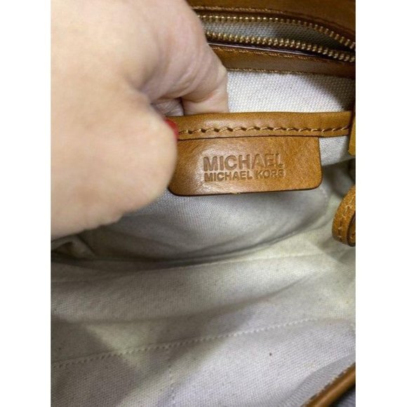 michael kors bowling bag brown tote - Picture 8 of 10